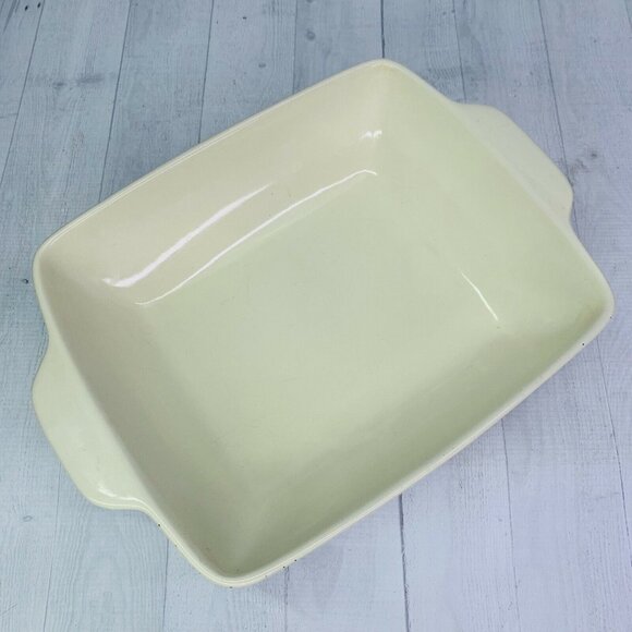Natural Elements Beige Taupe 4Qt Tab Handle Stoneware Lasagna Casserole Dish Pan - Picture 7 of 11
